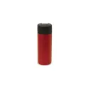 Variante Rouge foncé - Mug isotherme personnalisable en inox 400 ml avec logo - Flow