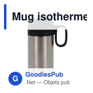 Mug isotherme personnalisable à poignée 250 ml avec logo - Flow - Miniature 2