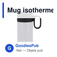 Mug isotherme personnalisable à poignée 250 ml avec logo - Flow - Miniature 4