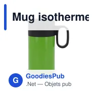 Mug isotherme personnalisable à poignée 250 ml avec logo - Flow - Miniature 7