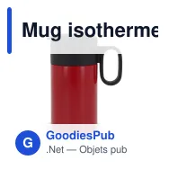 Mug isotherme personnalisable à poignée 250 ml avec logo - Flow - Miniature 8