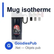 Mug isotherme personnalisable à poignée 400 ml avec logo - Flow - Miniature 1