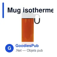 Mug isotherme personnalisable à poignée 400 ml avec logo - Flow - Miniature 4