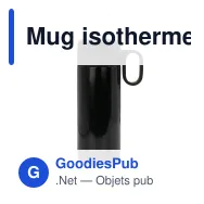 Mug isotherme personnalisable à poignée 400 ml avec logo - Flow - Miniature 6