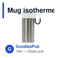 Mug isotherme personnalisable à poignée 400 ml avec logo - Flow - Miniature 7