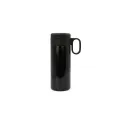 Variante Noir - Mug isotherme personnalisable à poignée 400 ml avec logo - Flow