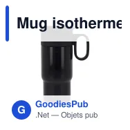 Mug isotherme de voiture personnalisable 300 ml avec logo - Flow - Miniature 2