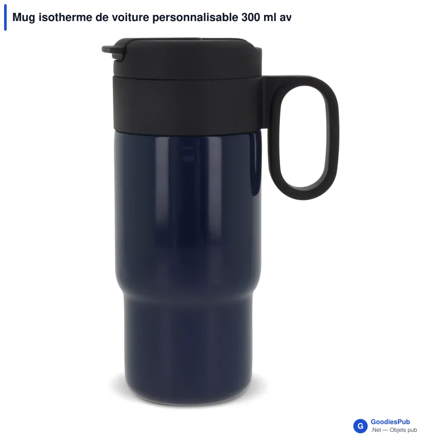 Mug isotherme de voiture personnalisable 300 ml avec logo - Flow - Image 5
