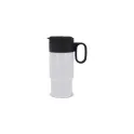 Variante Blanc - Mug isotherme de voiture personnalisable 300 ml avec logo - Flow