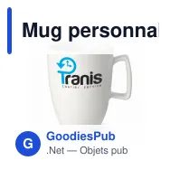 Mug personnalisable en porcelaine 230 ml avec logo - Lugano - Miniature 1