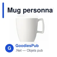 Mug personnalisable en porcelaine 230 ml avec logo - Lugano - Miniature 2
