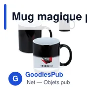 Mug magique personnalisable en grès cérame 300 ml avec logo - Oslo - Miniature 1