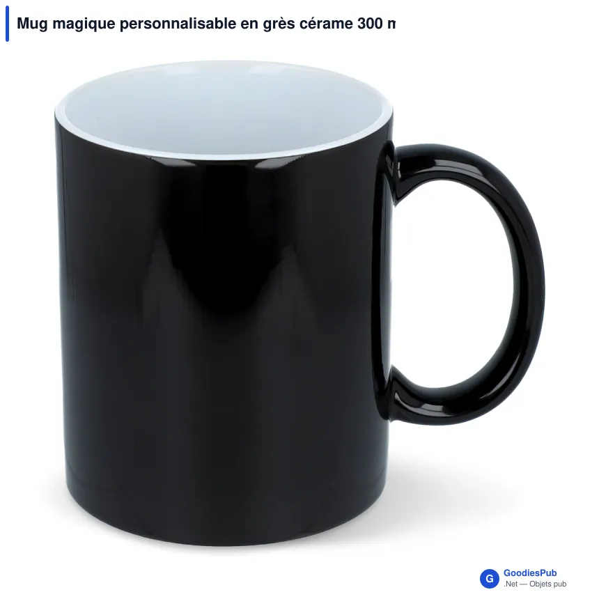 Mug magique personnalisable en grès cérame 300 ml avec logo - Oslo - Image 2