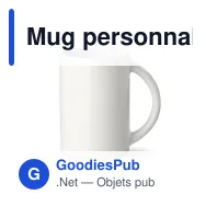 Mug personnalisable en porcelaine blanche 300 ml avec logo - Marseille - Miniature 2