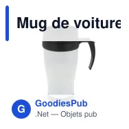 Mug de voiture métallique personnalisable en inox avec logo - 350 ml - Miniature 4