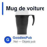 Mug de voiture métallique personnalisable en inox avec logo - 350 ml - Miniature 5