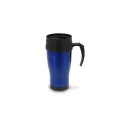 Variante Bleu - Mug de voiture métallique personnalisable en inox avec logo - 350 ml