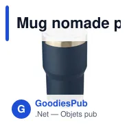Mug nomade personnalisable en acier inoxydable recyclé - Ayenavec logo - Miniature 2