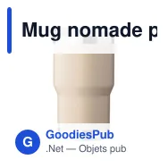 Mug nomade personnalisable en acier inoxydable recyclé - Ayenavec logo - Miniature 11
