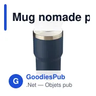 Mug nomade personnalisable en acier inoxydable recyclé - Ayenavec logo - Miniature 4