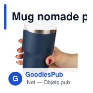 Mug nomade personnalisable en acier inoxydable recyclé - Ayenavec logo - Miniature 7