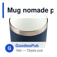 Mug nomade personnalisable en acier inoxydable recyclé - Ayenavec logo - Miniature 8