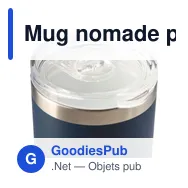 Mug nomade personnalisable en acier inoxydable recyclé - Ayenavec logo - Miniature 9