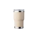 Variante beige - Mug nomade personnalisable en acier inoxydable recyclé - Ayenavec logo