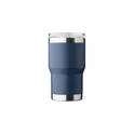 Variante bleu - Mug nomade personnalisable en acier inoxydable recyclé - Ayenavec logo