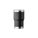 Variante noir - Mug nomade personnalisable en acier inoxydable recyclé - Ayenavec logo