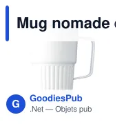 Mug nomade double paroi en acier inoxydable recyclé de 450 ml Calo - Miniature 1