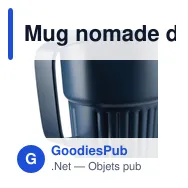 Mug nomade double paroi en acier inoxydable recyclé de 450 ml Calo - Miniature 11