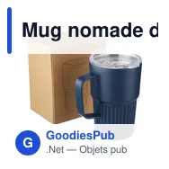 Mug nomade double paroi en acier inoxydable recyclé de 450 ml Calo - Miniature 12