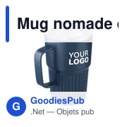 Mug nomade double paroi en acier inoxydable recyclé de 450 ml Calo - Miniature 3