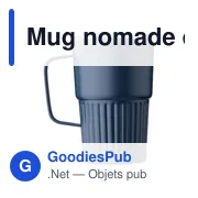 Mug nomade double paroi en acier inoxydable recyclé de 450 ml Calo - Miniature 5