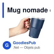 Mug nomade double paroi en acier inoxydable recyclé de 450 ml Calo - Miniature 8