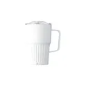 Variante blanc - Mug nomade double paroi en acier inoxydable recyclé de 450 ml Calo