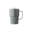 Variante gris - Mug nomade double paroi en acier inoxydable recyclé de 450 ml Calo