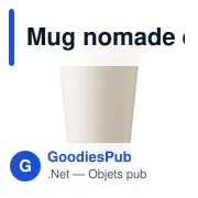 Mug nomade en PP de 350 ml Gabriela - Miniature 1