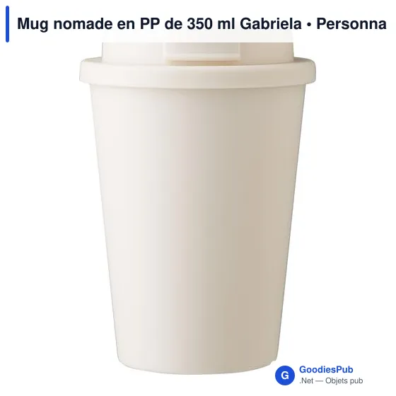 Mug nomade en PP de 350 ml Gabriela - Image 1