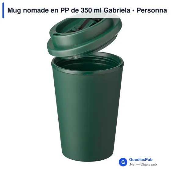 Mug nomade en PP de 350 ml Gabriela - Image 11