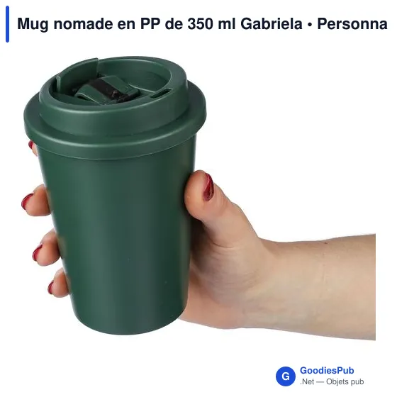 Mug nomade en PP de 350 ml Gabriela - Image 12
