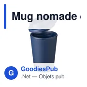 Mug nomade en PP de 350 ml Gabriela - Miniature 7