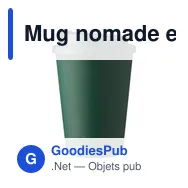 Mug nomade en PP de 350 ml Gabriela - Miniature 9