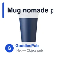 Mug nomade personnalisable en PP de 475 ml avec logo - Mackenzie - Miniature 2