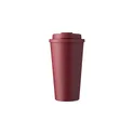 Variante bordeaux - Mug nomade personnalisable en PP de 475 ml avec logo - Mackenzie