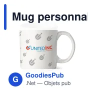 Mug personnalisable en porcelaine blanche 300 ml avec logo - Oslo - Miniature 1