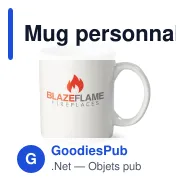 Mug personnalisable en porcelaine blanche 300 ml avec logo - Oslo EU - Miniature 1