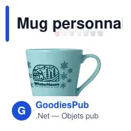 Mug personnalisable en grès cérame 200 ml avec logo - Sagaform Brazil - Miniature 1
