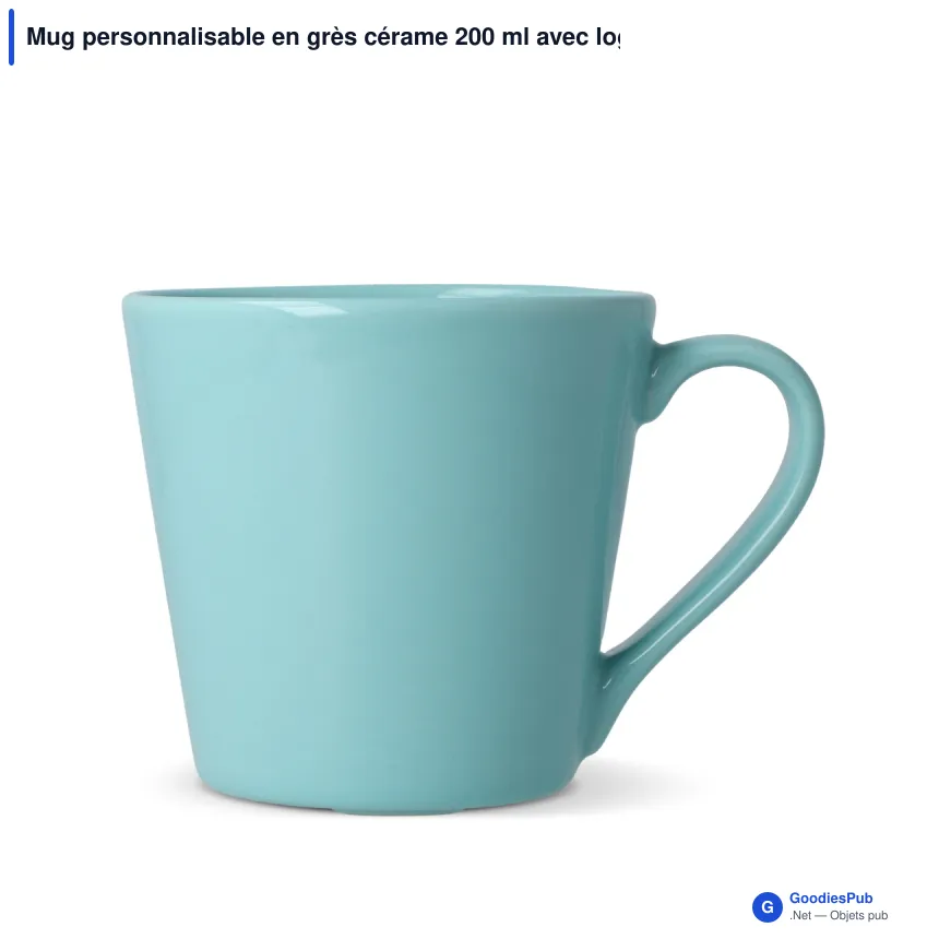 Mug personnalisable en grès cérame 200 ml avec logo - Sagaform Brazil - Image 11